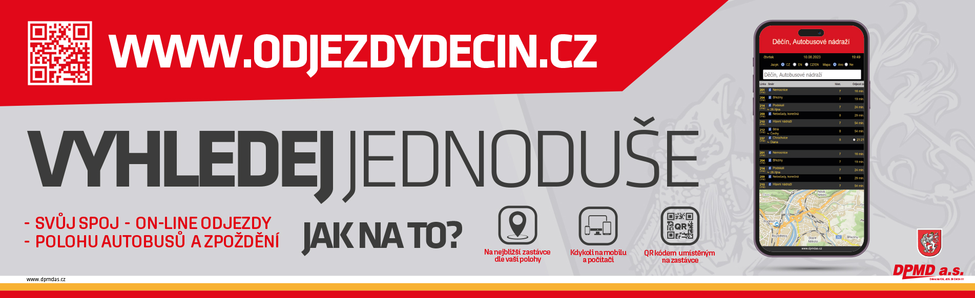 ODJEZDOVÁ TABLA - ODJEZDYDECIN.CZ