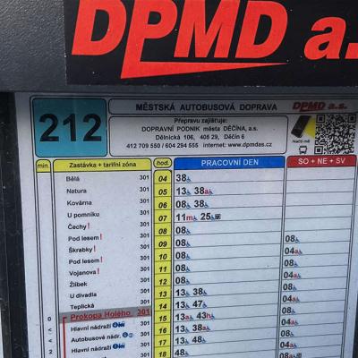 QR KÓD NA JÍZDNÍCH ŘÁDECH