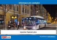 Uzavírka ulice Teplická