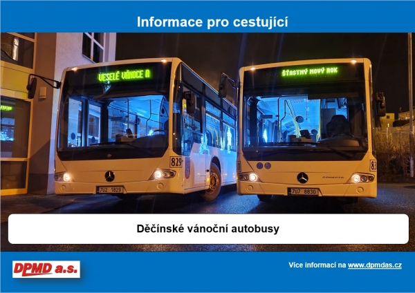 Děčínské vánoční autobusy