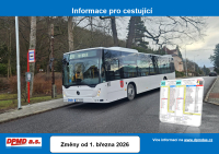 Drobn&eacute; změny v j&iacute;zdn&iacute;ch ř&aacute;dech MAD Děč&iacute;n od 1. března 2026