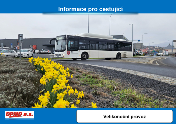 Omezen&iacute; provozu MAD Děč&iacute;n během Velikonoc (2. 4. &ndash; 6. 4. 2026)