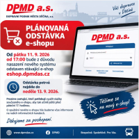 Pl&aacute;novan&aacute; odst&aacute;vka e-shopu DPMD z důvodu spu&scaron;těn&iacute; nov&eacute;ho syst&eacute;mu